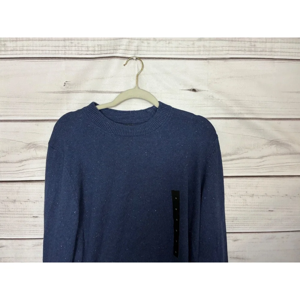 Banana Republic Mens Blue Donegal Confetti Fleck Crewneck Sweater NWT Size M